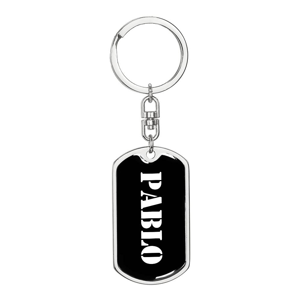 Pablo v2 - Luxury Dog Tag Keychain