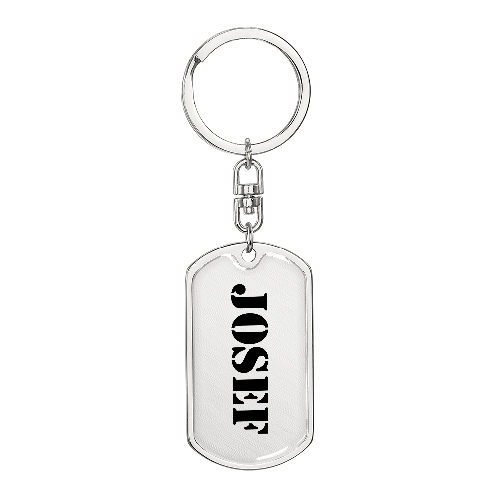 Josef - Luxury Dog Tag Keychain