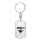 Annette v01a - Luxury Dog Tag Keychain