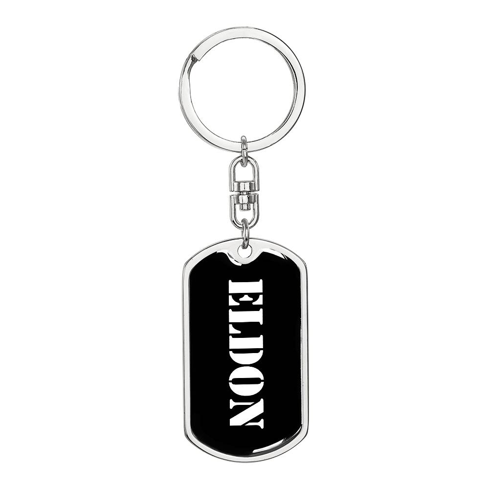 Eldon v2 - Luxury Dog Tag Keychain