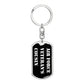 Air Force Veteran's Cousin v3 - Luxury Dog Tag Keychain