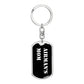 Airman's Mom v3 - Luxury Dog Tag Keychain