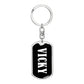 Vicky v01w - Luxury Dog Tag Keychain