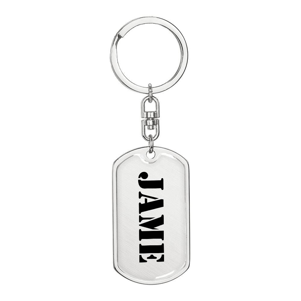 Jame - Luxury Dog Tag Keychain