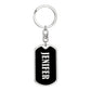 Jenifer v02 - Luxury Dog Tag Keychain