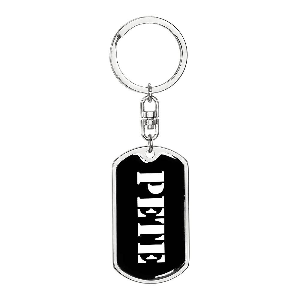 Pete v2 - Luxury Dog Tag Keychain