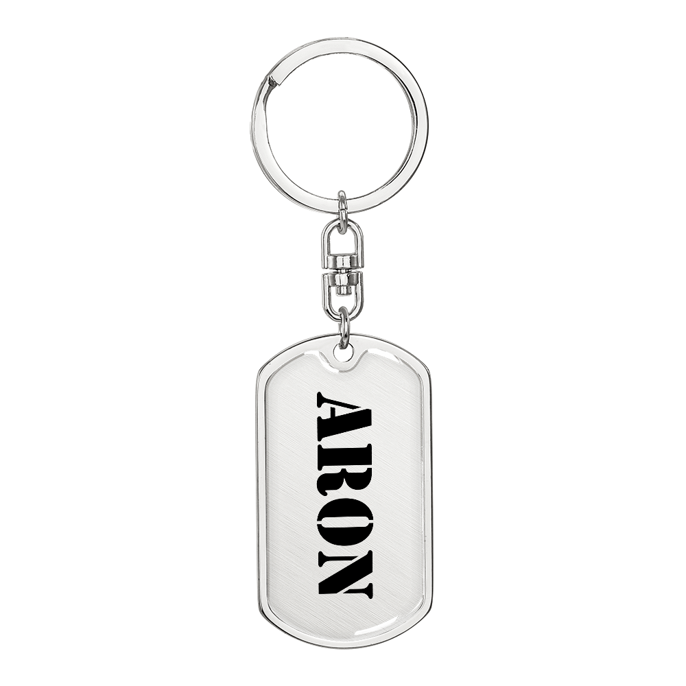 Aron - Luxury Dog Tag Keychain