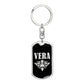 Vera v02a - Luxury Dog Tag Keychain