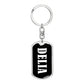 Delia v03 - Luxury Dog Tag Keychain