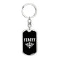 Stacey v02a - Luxury Dog Tag Keychain
