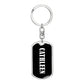 Cathleen v03 - Luxury Dog Tag Keychain