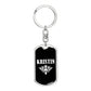 Kristin v03a - Luxury Dog Tag Keychain