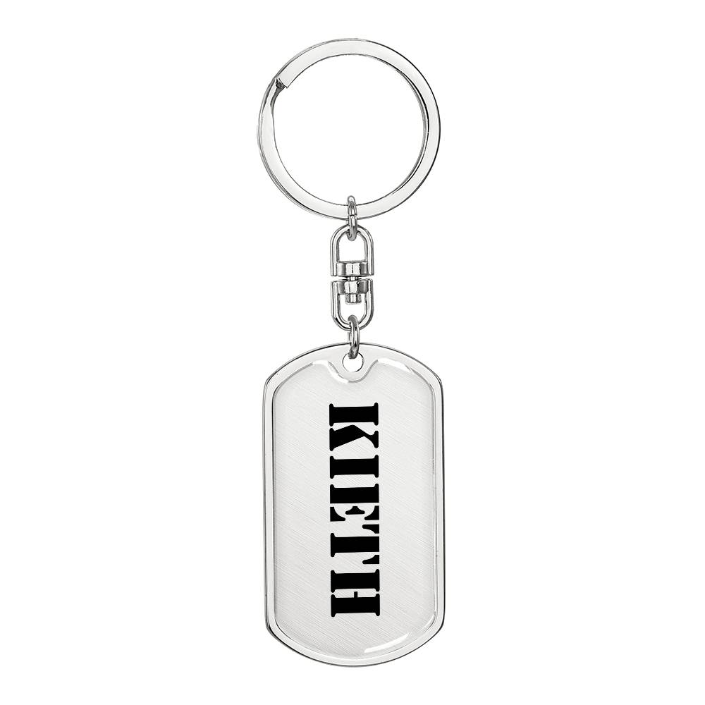 Kieth - Luxury Dog Tag Keychain