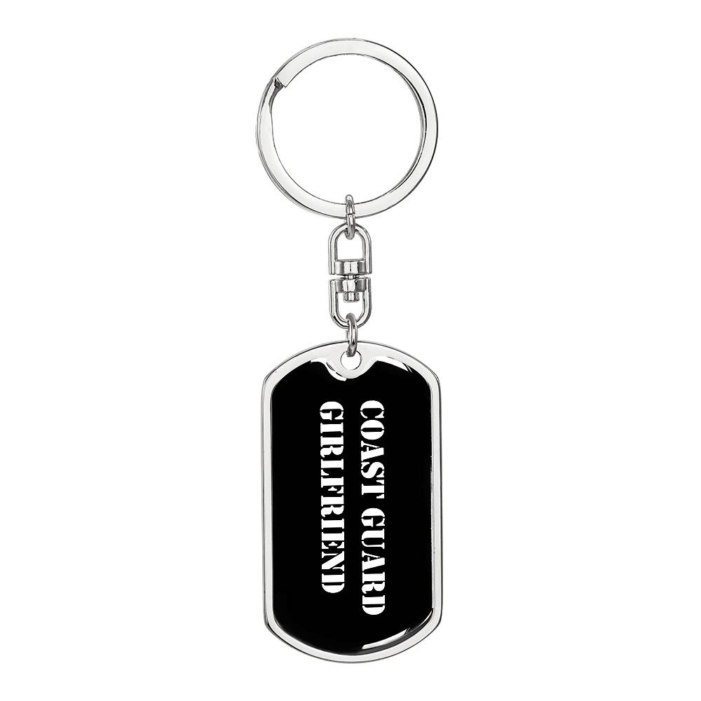 Coast Guard Girlfriend v3 - Luxury Dog Tag Keychain