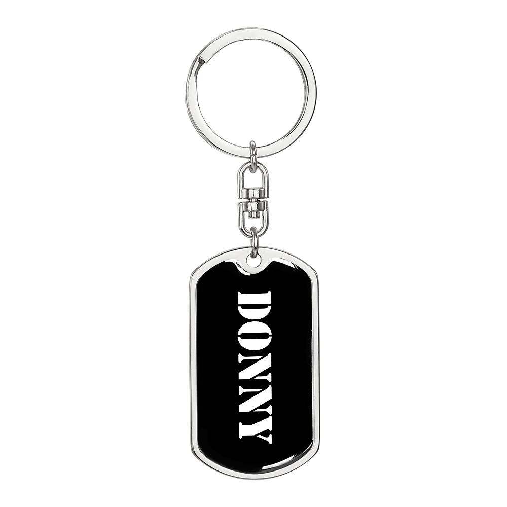 Donny v3 - Luxury Dog Tag Keychain