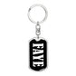 Faye v01w - Luxury Dog Tag Keychain