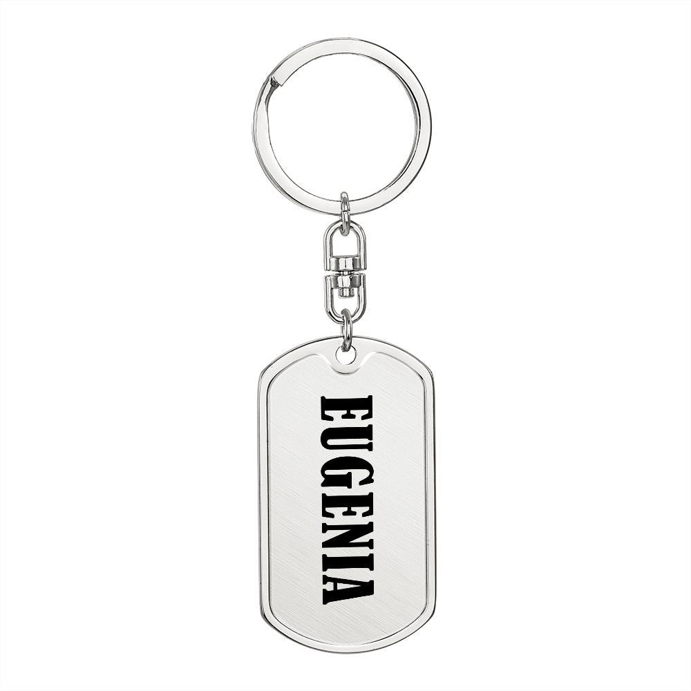 Eugenia v01 - Luxury Dog Tag Keychain