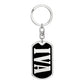 Iva v02 - Luxury Dog Tag Keychain