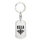 Ella v01a - Luxury Dog Tag Keychain