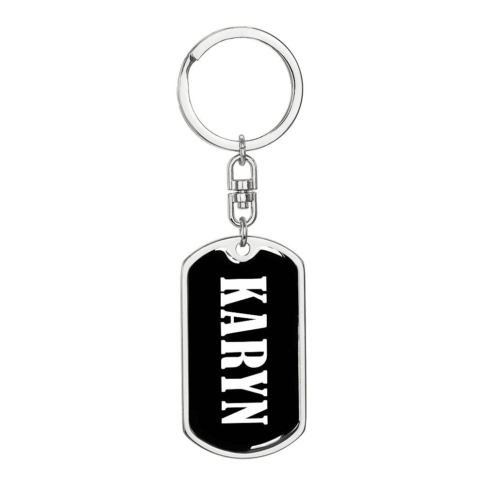 Karyn v03 - Luxury Dog Tag Keychain