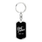 Best Father Since 1971 v2 - Luxury Dog Tag Keychain