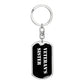 Veteran's Sister v3 - Luxury Dog Tag Keychain