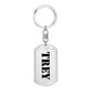 Trey - Luxury Dog Tag Keychain