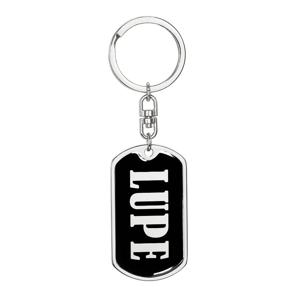 Lupe v02 - Luxury Dog Tag Keychain