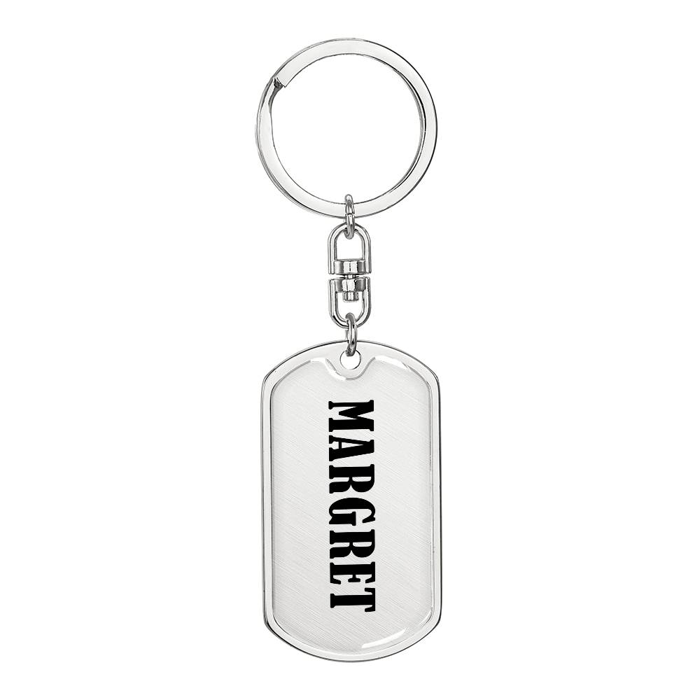 Margret v01 - Luxury Dog Tag Keychain
