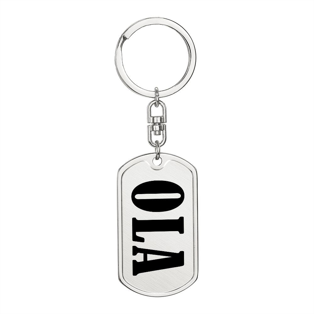 Ola v01 - Luxury Dog Tag Keychain