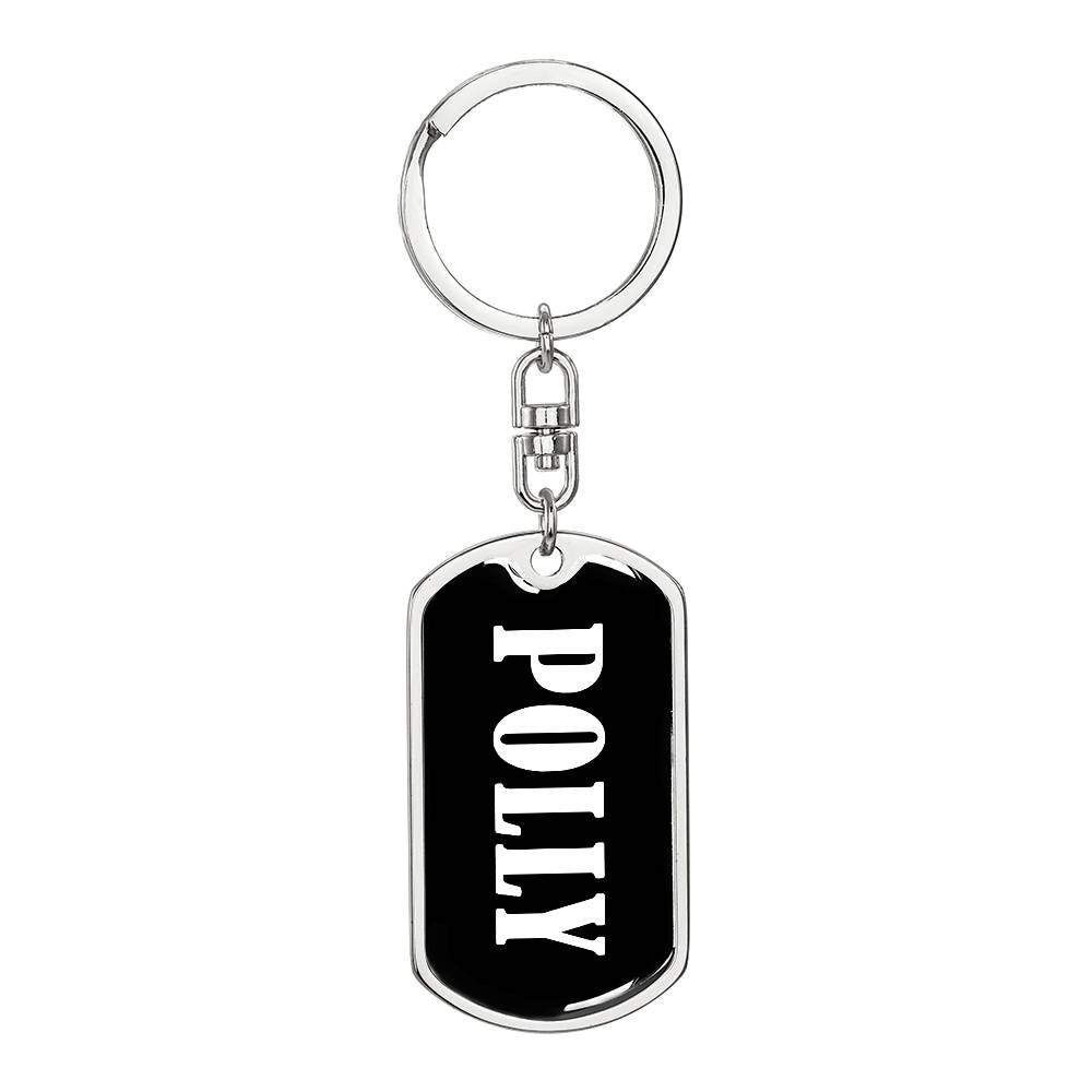 Polly v03 - Luxury Dog Tag Keychain