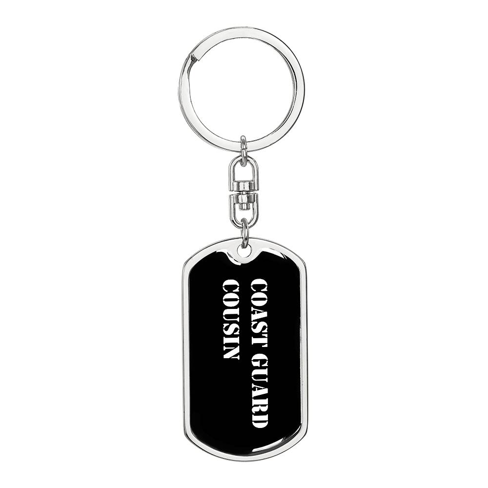 Coast Guard Cousin v3 - Luxury Dog Tag Keychain