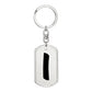 Initial I v1b - Luxury Dog Tag Keychain
