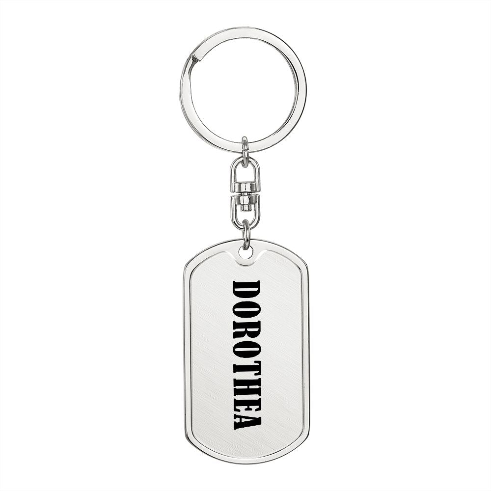 Dorothea v01 - Luxury Dog Tag Keychain