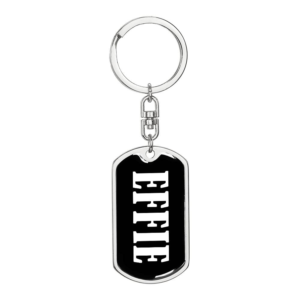 Effie v03 - Luxury Dog Tag Keychain