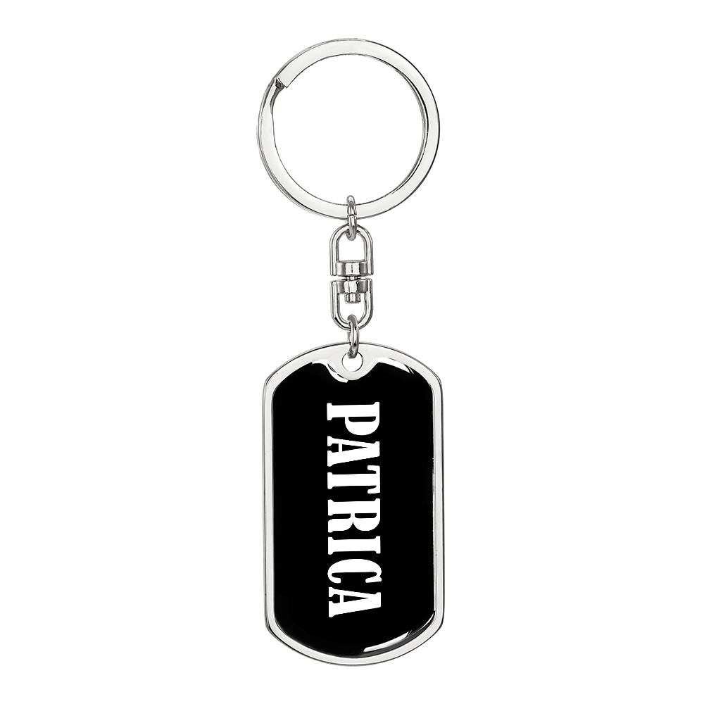 Patrica v03 - Luxury Dog Tag Keychain