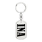 Ina v01 - Luxury Dog Tag Keychain