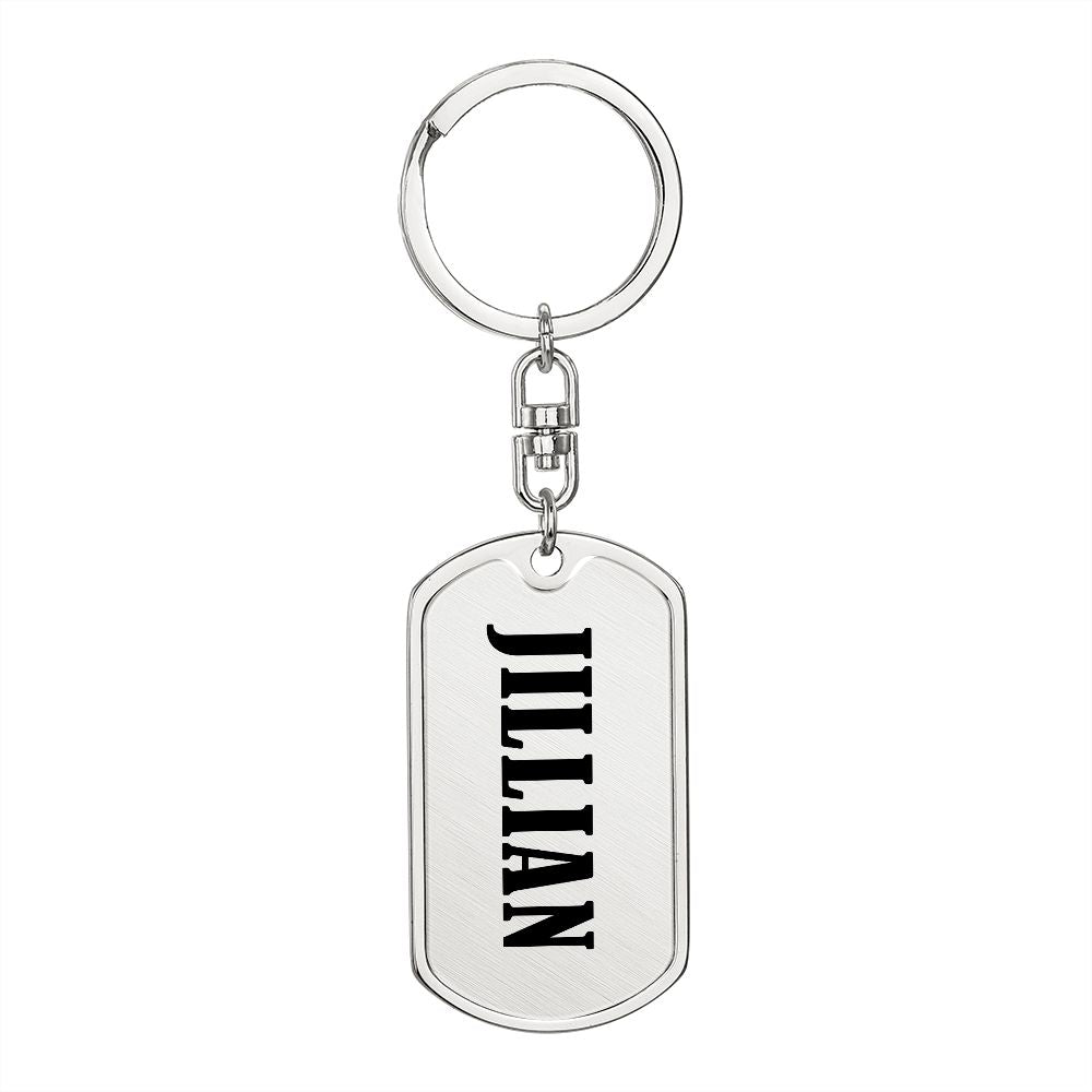 Jillian v01 - Luxury Dog Tag Keychain