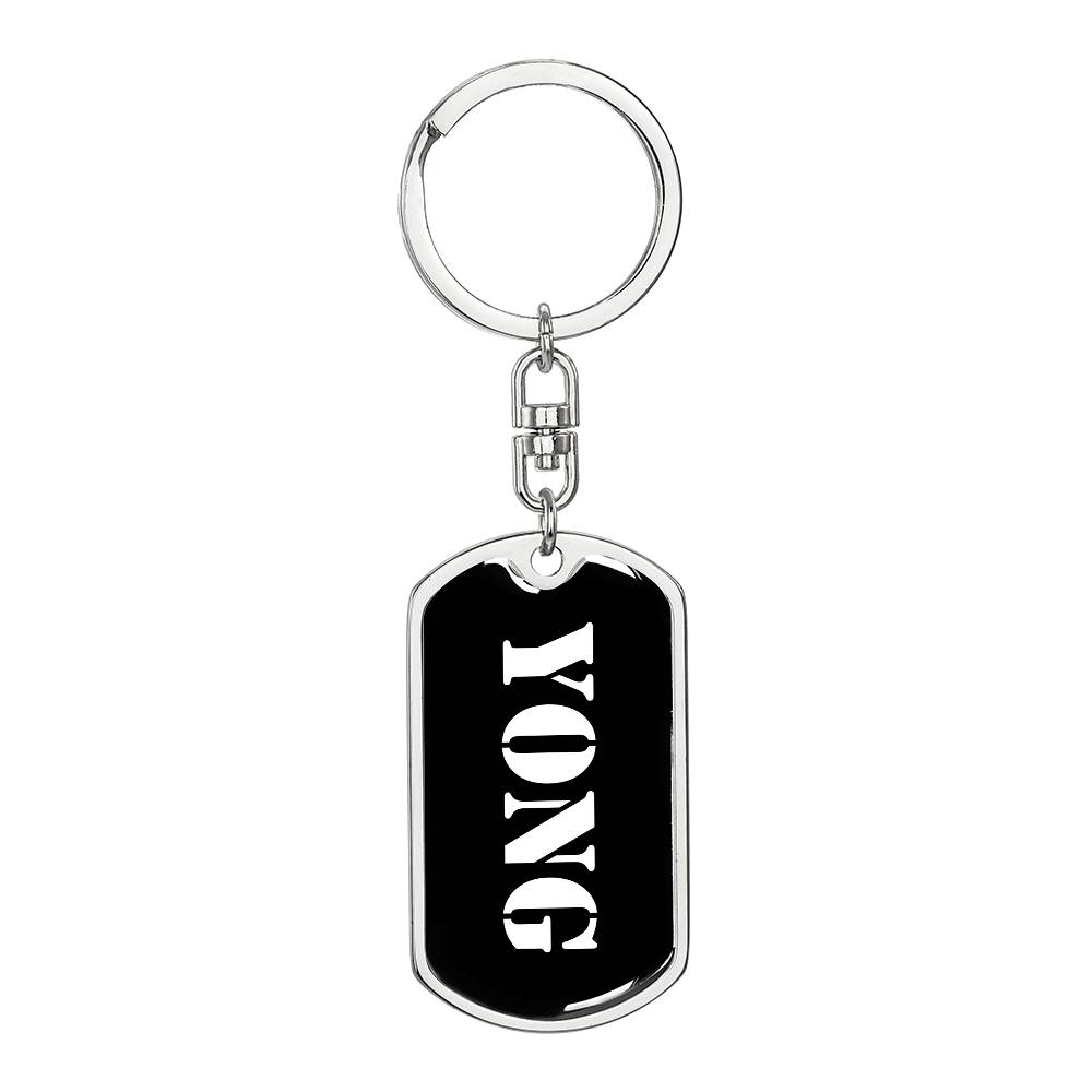 Yong v3 - Luxury Dog Tag Keychain