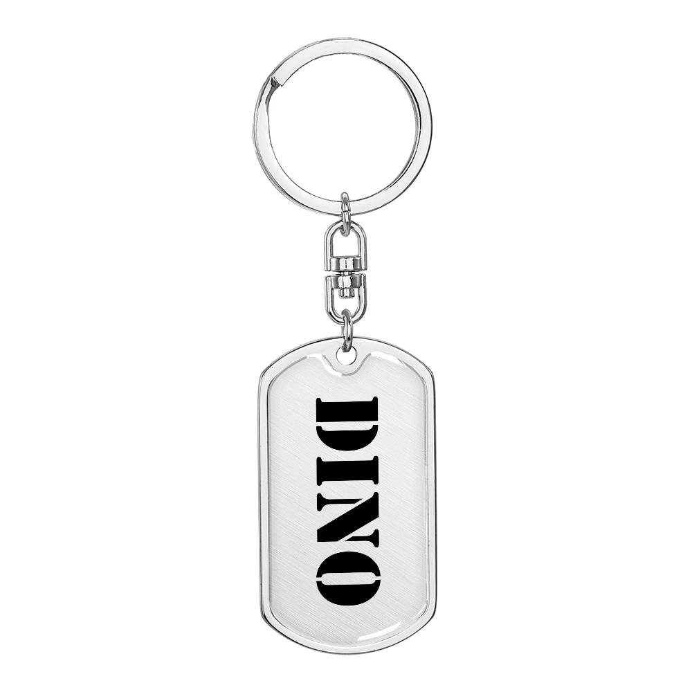 Dino - Luxury Dog Tag Keychain