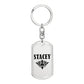 Stacey v01a - Luxury Dog Tag Keychain