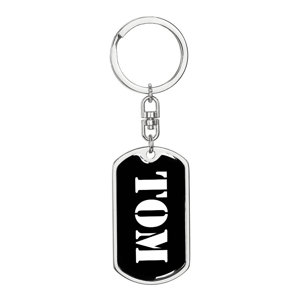 Tom v2 - Luxury Dog Tag Keychain