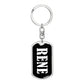 Rene v03 - Luxury Dog Tag Keychain