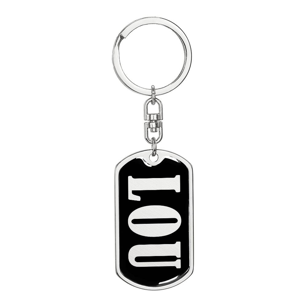 Lou v02 - Luxury Dog Tag Keychain