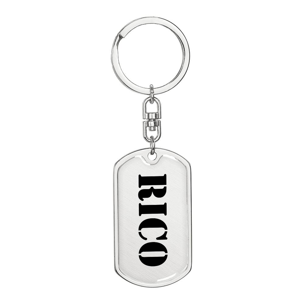 Rico - Luxury Dog Tag Keychain