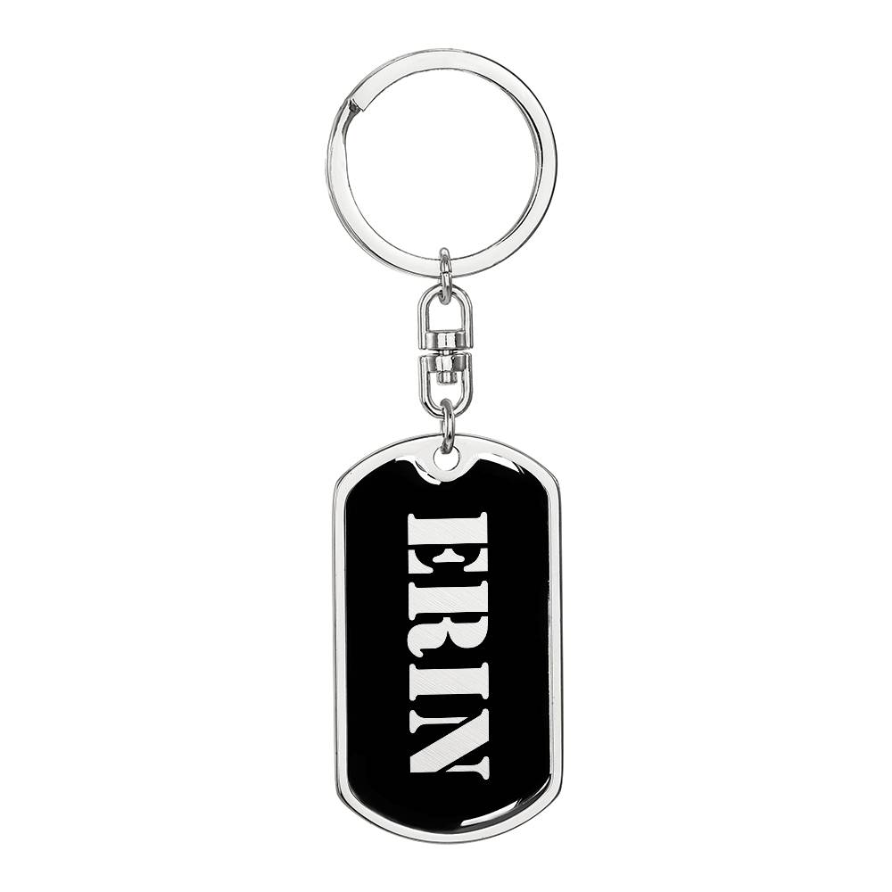 Erin v2 - Luxury Dog Tag Keychain