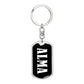 Alma v01w - Luxury Dog Tag Keychain