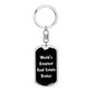 World's Greatest Real Estate Broker v2 - Luxury Dog Tag Keychain