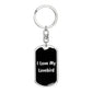 Love My Lovebird v3 - Luxury Dog Tag Keychain