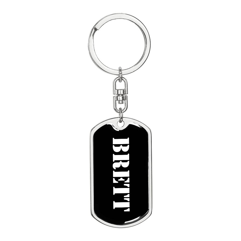 Brett v2 - Luxury Dog Tag Keychain